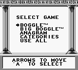 Boggle Plus screenshot 4 for GameBoy